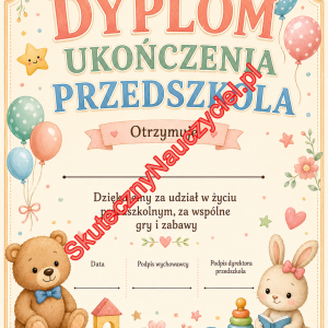 Dyplom ukończenia Przedszkola – PDF do druku (1)