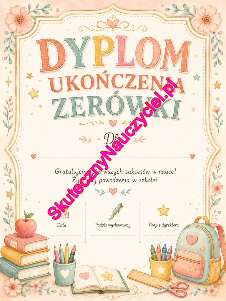 Dyplom ukończenia Zerówki – PDF do druku (1)