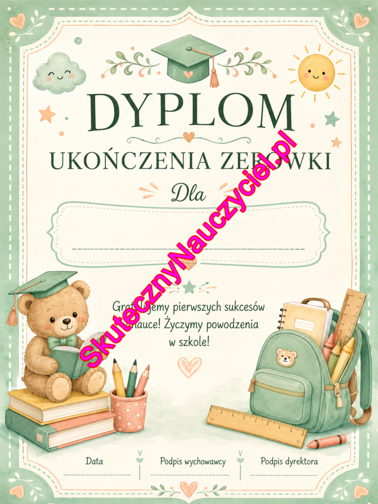 Dyplom ukończenia Zerówki – PDF do druku (2)