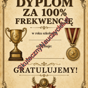 Dyplom za 100% frekwencję – do druku PDF (25)