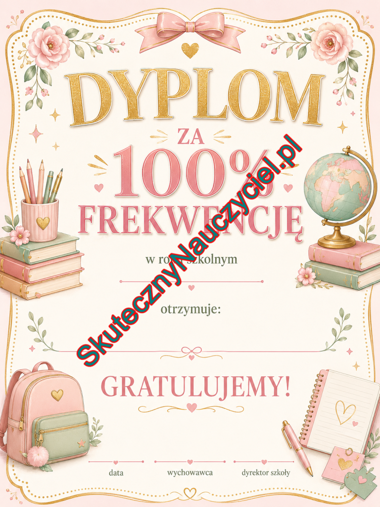 Dyplom za 100% frekwencję – do druku PDF (37)