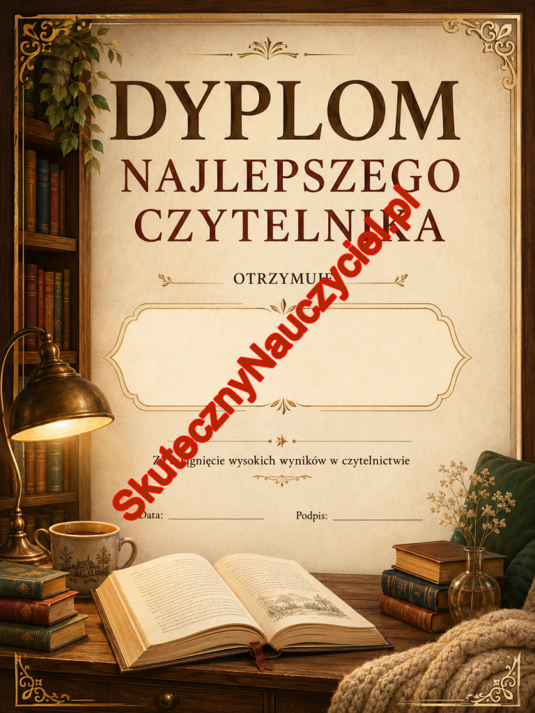 Dyplomy dla najlepszego czytelnika – PDF do druku (20)