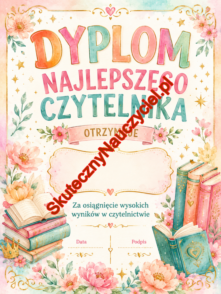 Dyplomy dla najlepszego czytelnika – PDF do druku (25)