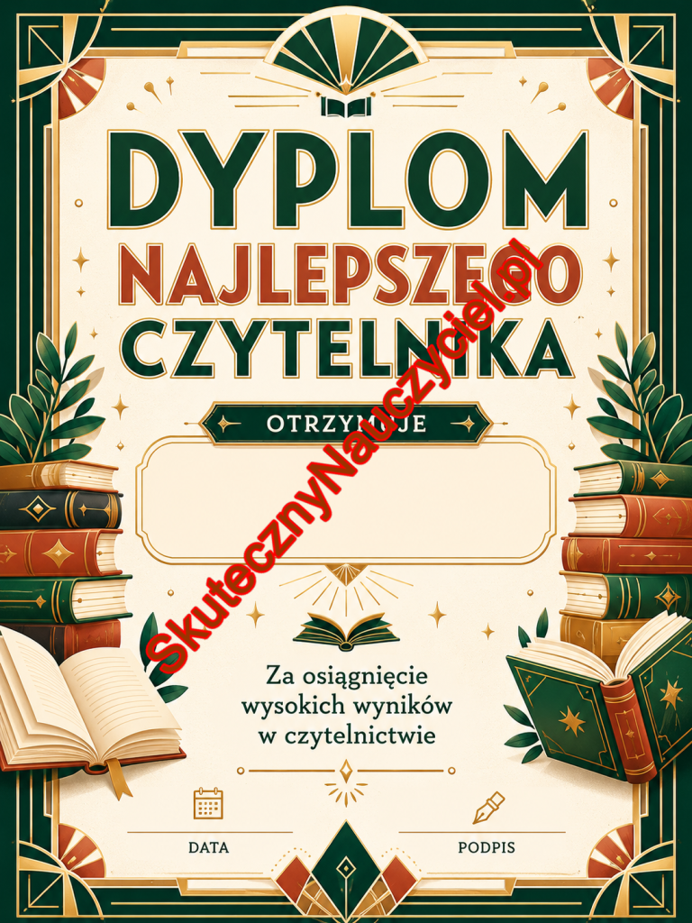Dyplomy dla najlepszego czytelnika – PDF do druku (27)