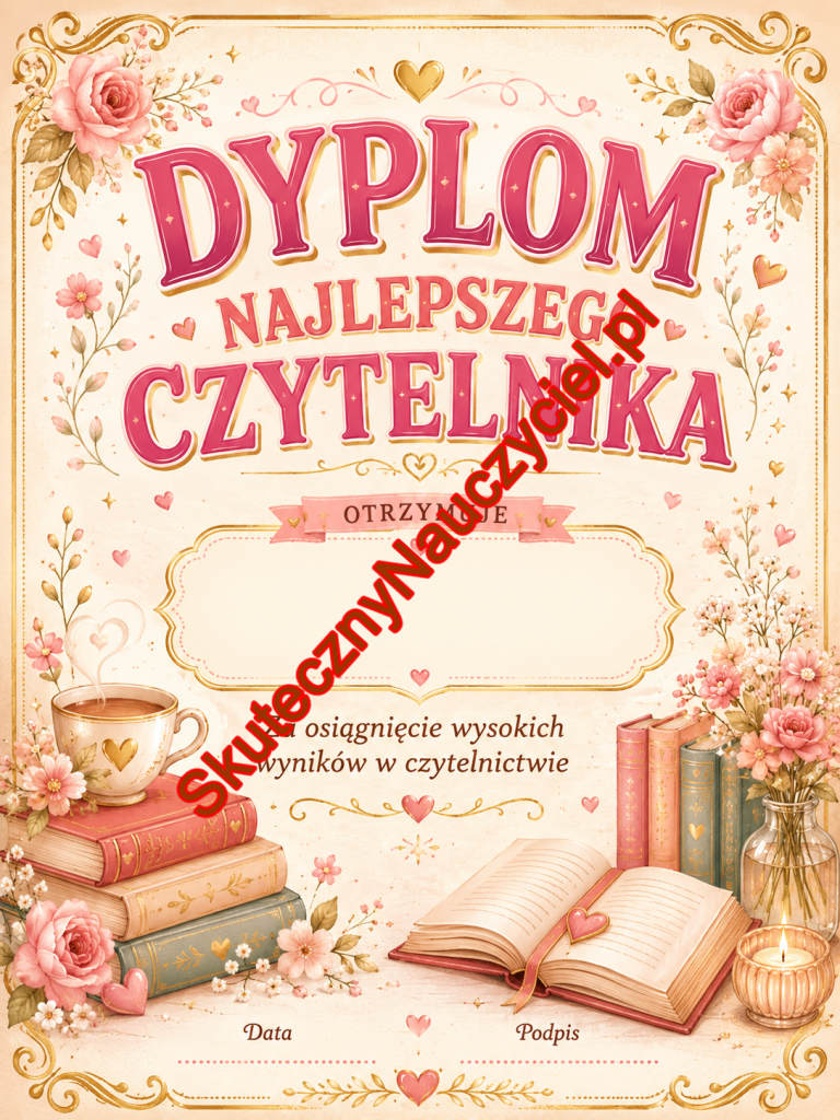 Dyplomy dla najlepszego czytelnika – PDF do druku (30)