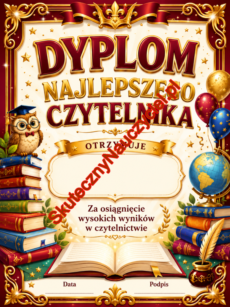 Dyplomy dla najlepszego czytelnika – PDF do druku (32)