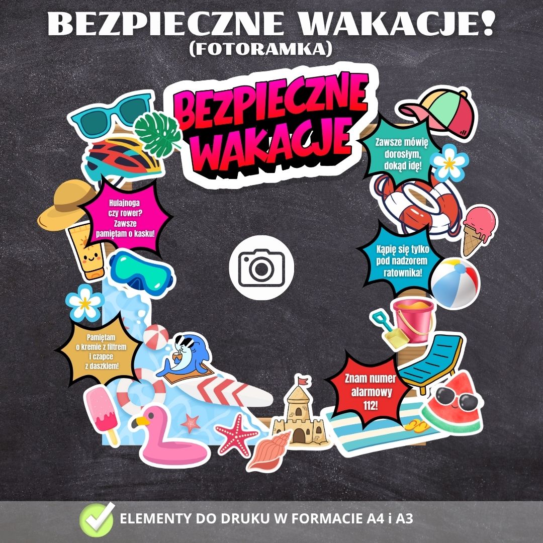 FOTORAMKA Bezpieczne Wakacje! – PDF do druku (3)