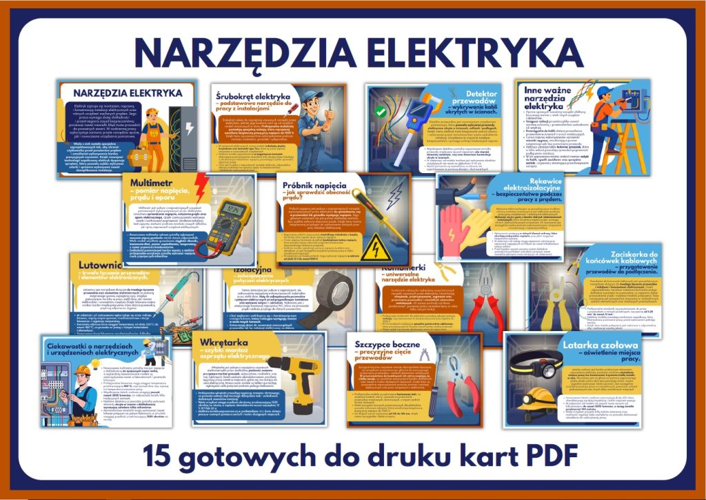 Narzędzia elektryka – gazetka szkolna – prezentacja PDF