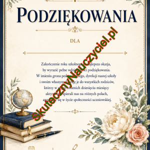 Podziękowania dla rodziców od wychowawcy klasy - do druku PDF (1)