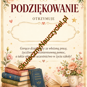 Podziękowania dla rodziców od wychowawcy klasy - do druku PDF (2)
