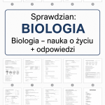 Sprawdzian z BIOLOGII (klasa 5 dział 1) – Biologia - nauka o życiu + odpowiedzi