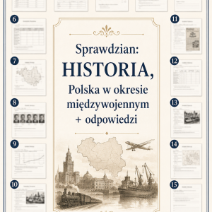 Sprawdzian z HISTORII PDF (klasa 7 dział 7) – Polska w okresie międzywojennym + odpowiedzi