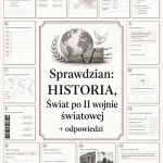 Sprawdzian z HISTORII PDF (klasa 8 dział 3) – Świat po II wojnie światowej + odpowiedzi