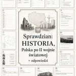 Sprawdzian z HISTORII PDF (klasa 8 dział 4) – Polska po II wojnie światowej + odpowiedzi