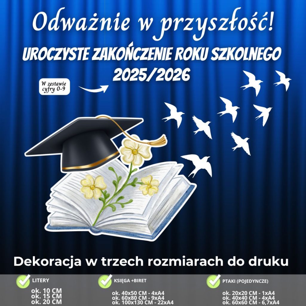 dekoracja-na-zakonczenie-roku-szkolnego-pdf-do-druku-biret-i-ptaki (2)