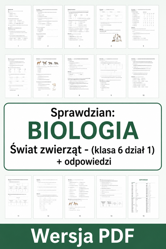 sprawdzian-z-biologii-klasa-6-dzial-1-swiat-zwierzat-odpowiedzi