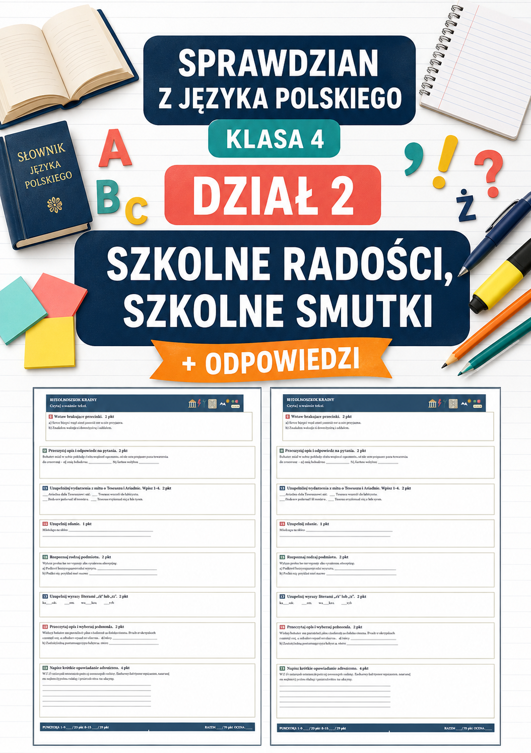 sprawdzian-z-jezyka-polskiego-pdf-klasa-4-dzial-2-szkolne-radosci-szkolne-smutki-odpowiedzi