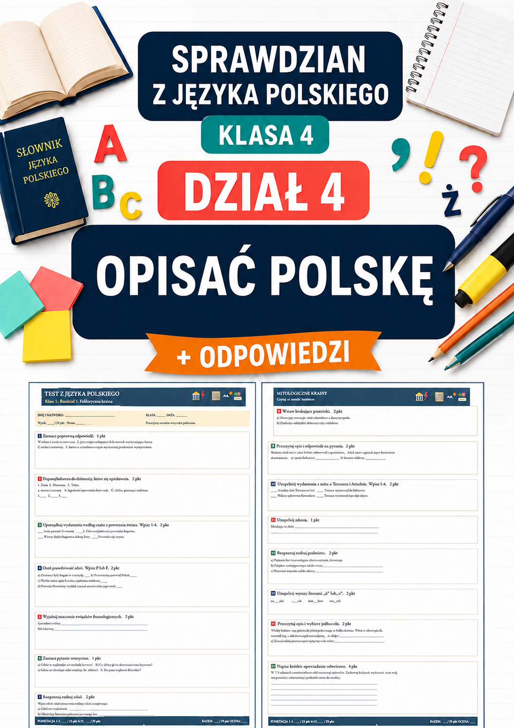 sprawdzian-z-jezyka-polskiego-pdf-klasa-4-dzial-4-opisac-polske-odpowiedzi