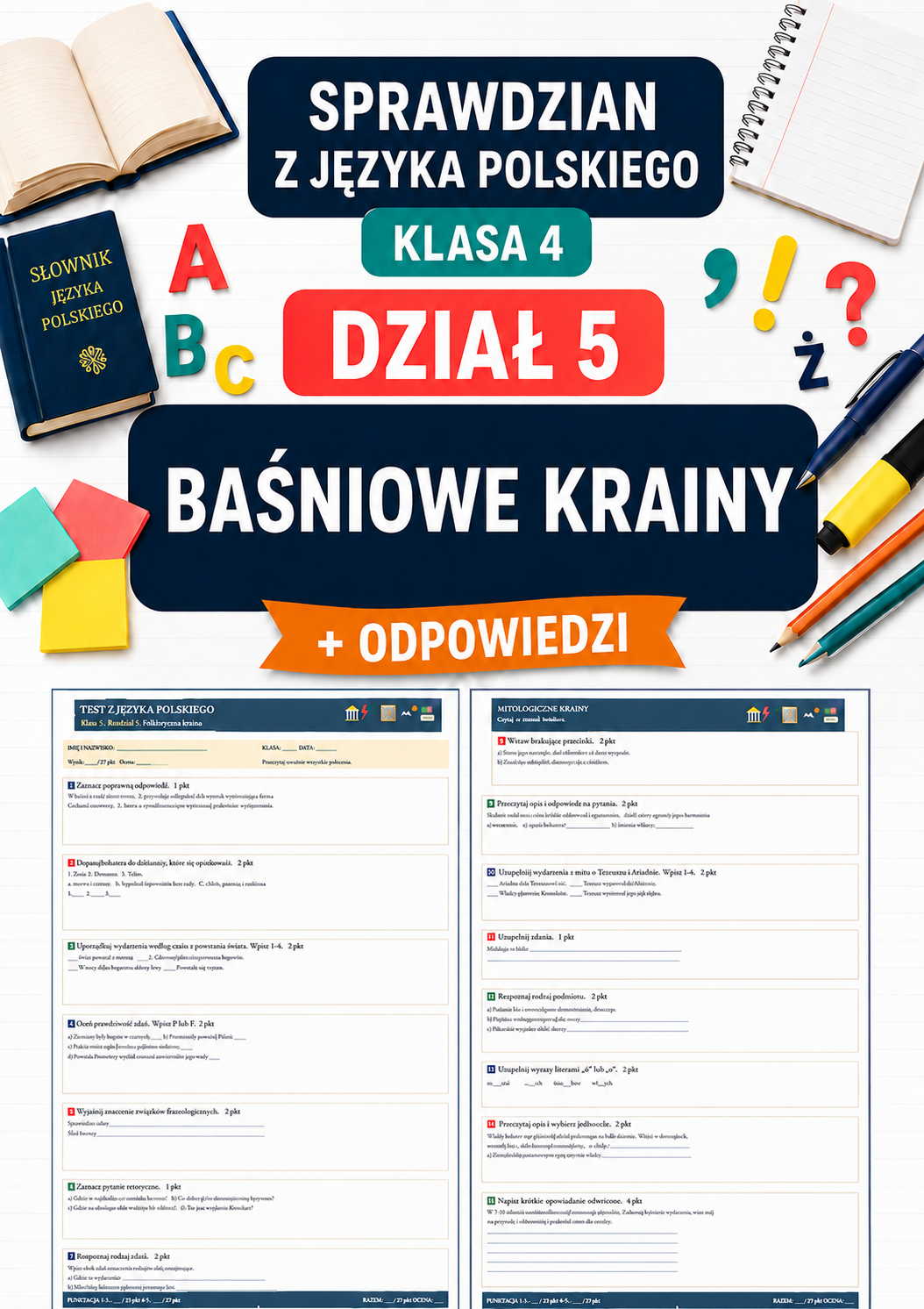 sprawdzian-z-jezyka-polskiego-pdf-klasa-4-dzial-5-basniowe-krainy-odpowiedzi