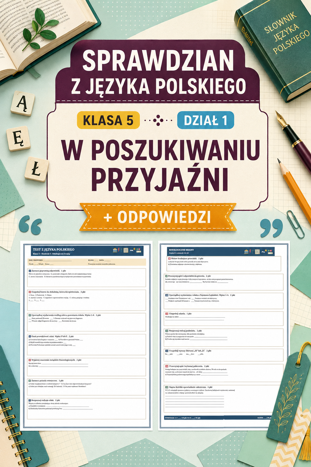 sprawdzian-z-jezyka-polskiego-pdf-klasa-5-dzial-1-w-poszukiwaniu-przyjazni-odpowiedzi