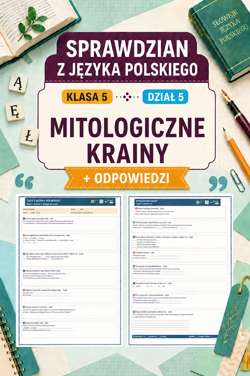 sprawdzian-z-jezyka-polskiego-pdf-klasa-5-dzial-5-mitologiczne-krainy-odpowiedzi
