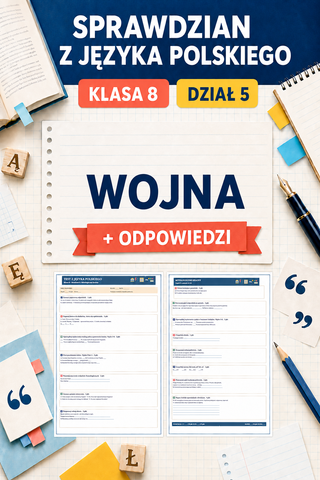sprawdzian-z-jezyka-polskiego-pdf-klasa-8-dzial-5-wojna-odpowiedzi