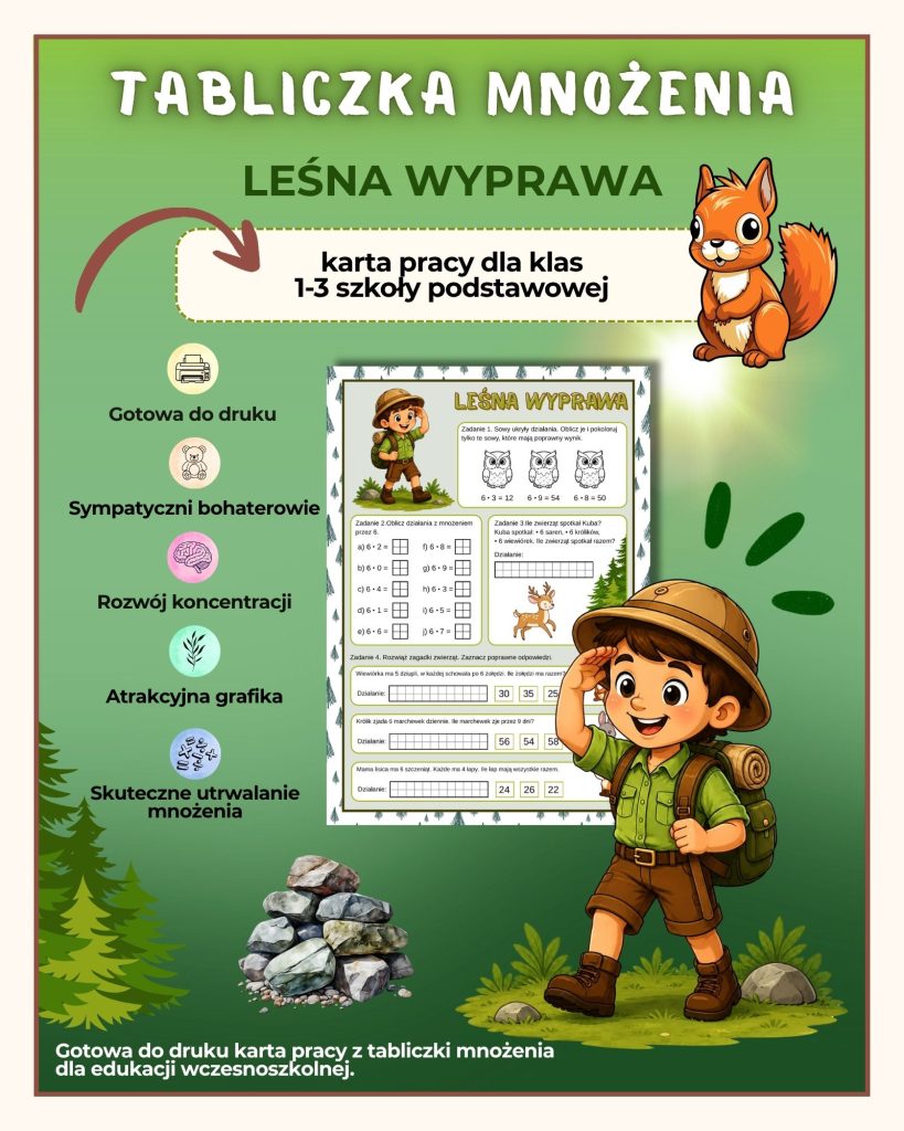 tabliczka-mnozenia-lesna-wyprawa-karta-pracy-pdf-do-druku