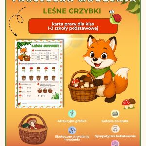 tabliczka-mnozenia-lesne-grzybki-karta-pracy-pdf-do-druku