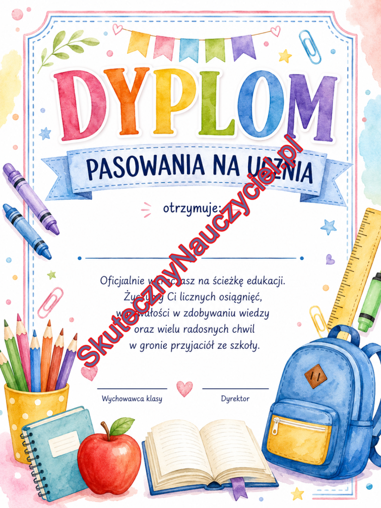 Dyplom pasowania na ucznia – do druku PDF (21)