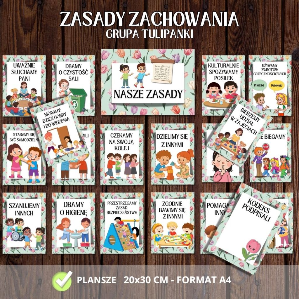 Grupa Tulipanki – Kodeks i zasady zachowania – (26 plansz) (1)