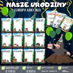 Kalendarz urodzinowy dla grupy “KRECIKI” + dodatki! (3)
