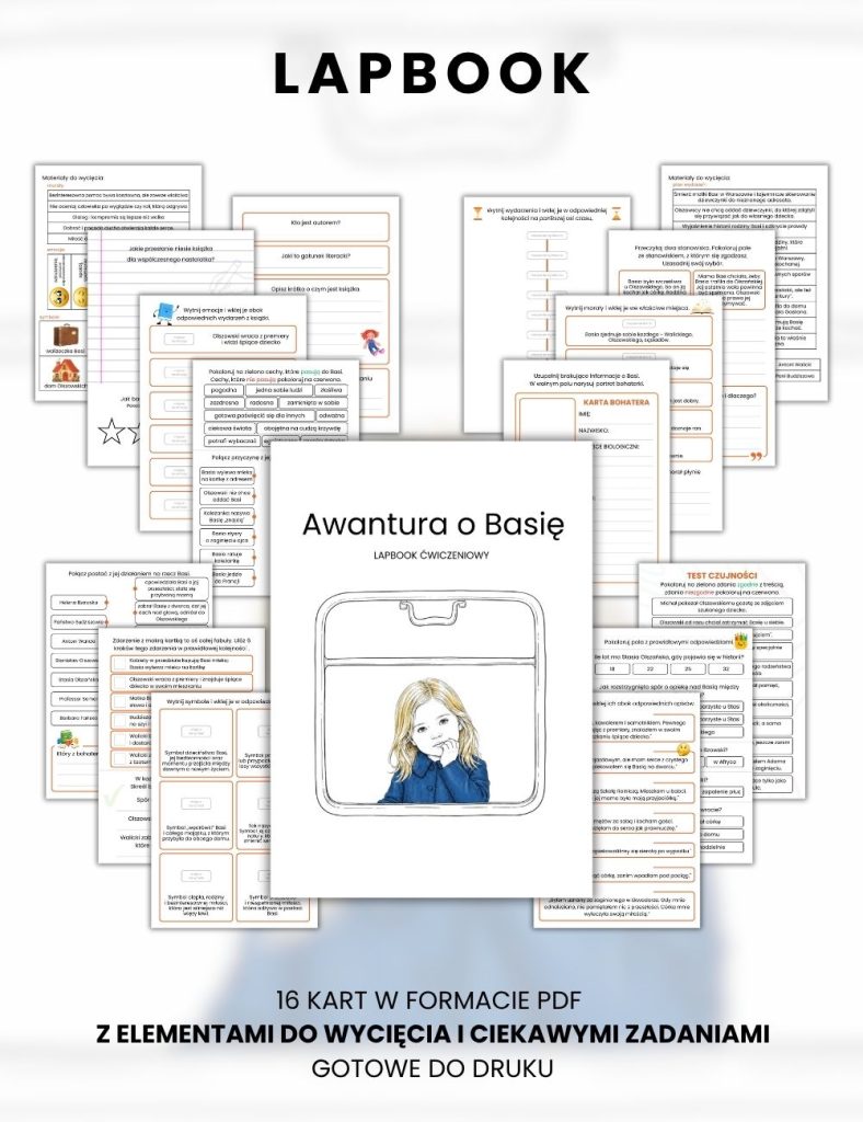 LAPBOOK Awantura o Basię (PDF do druku) karty pracy