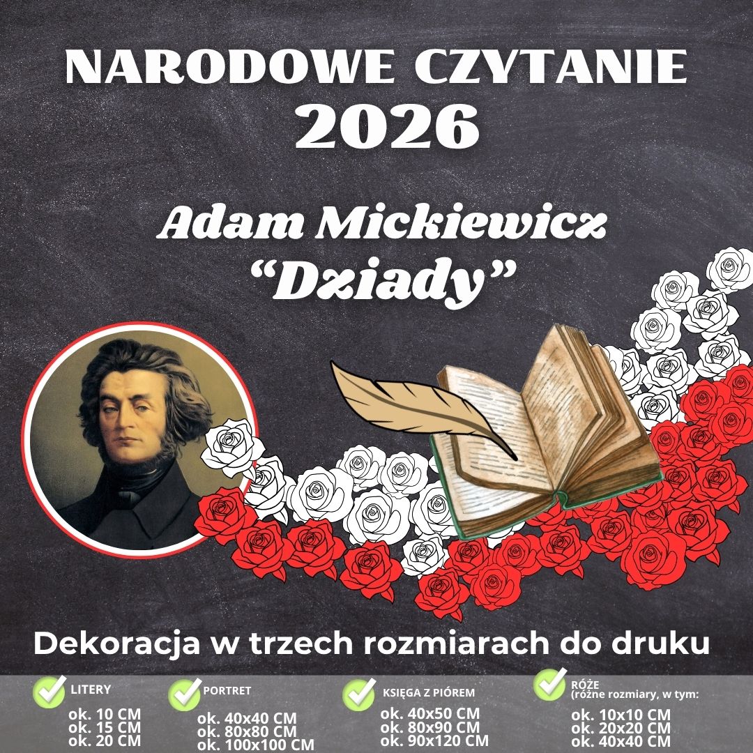 Narodowe Czytanie 2026 – dekoracja w 3 rozmiarach (wersja 2) (4)