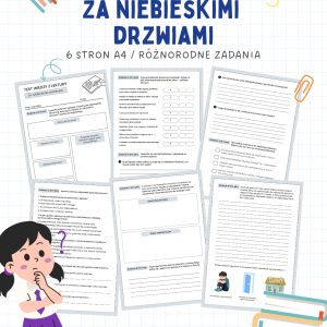 Sprawdzian Za niebieskimi drzwiami – 6 stron A4 (PDF do wydruku)