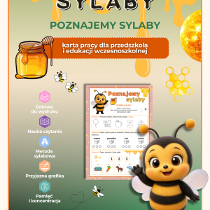 Sylaby - karty pracy - (Poznajemy sylaby) - PDF do druku