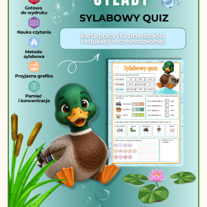 Sylaby - karty pracy - (Sylabowy quiz) - PDF do druku