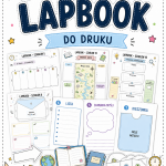 Szablony do lapbooka - wklejki - do druku PDF