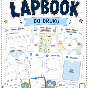 Szablony do lapbooka - wklejki - do druku PDF