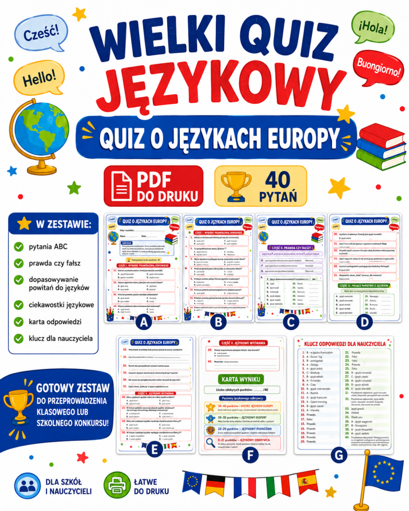 Wielki quiz językowy – 40 pytań o językach Europy