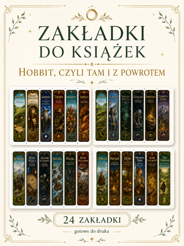 hobbit-czyli-tam-i-z-powrotem-zakladki-do-ksiazek-pdf-24-sztuki