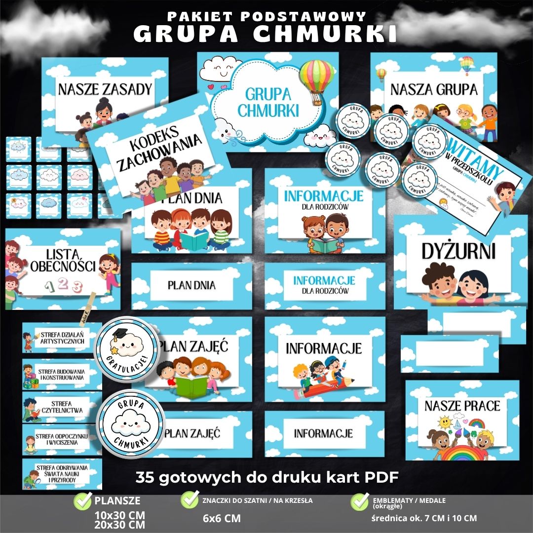 Grupa Chmurki – pakiet podstawowy na start – zestaw 24 elementów PDF (1)