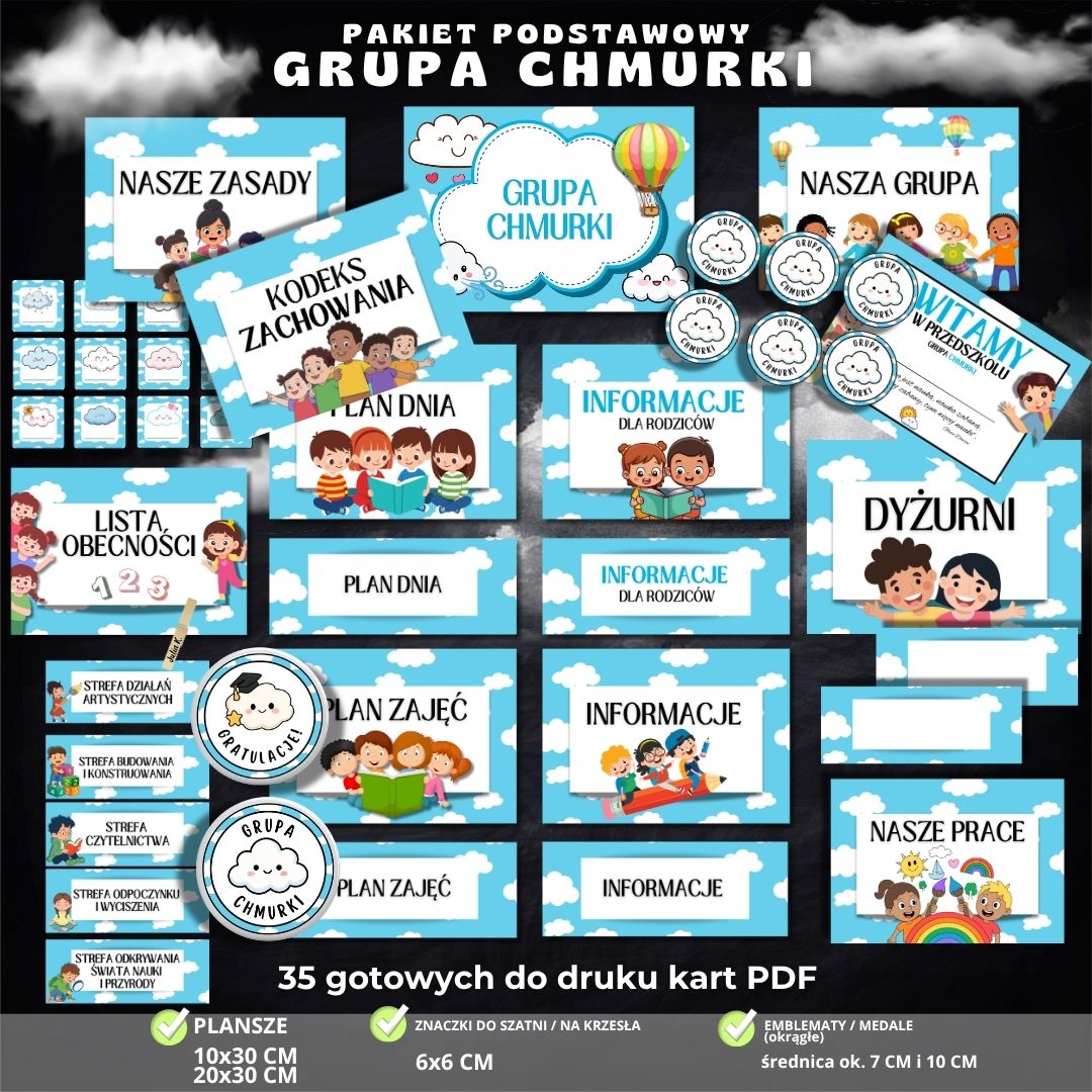 Grupa Chmurki – pakiet podstawowy na start – zestaw 24 elementów PDF (2)