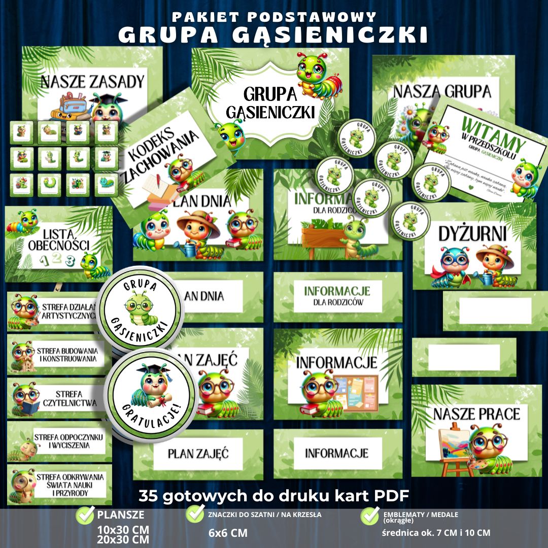 Grupa Gąsieniczki – pakiet grupowy na start – zestaw 24 elementów PDF (2)