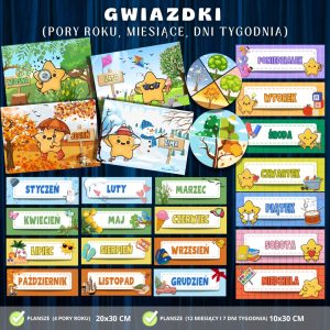 Grupa Gwiazdki (pory roku, miesiące, dni tygodnia) – 25 plansz (3)