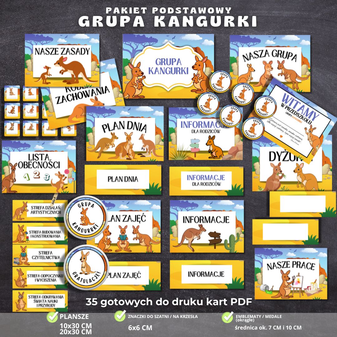 Grupa Kangurki – pakiet grupowy na start – zestaw 24 elementów PDF (1)