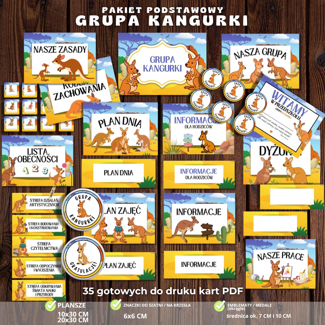 Grupa Kangurki – pakiet grupowy na start – zestaw 24 elementów PDF (2)