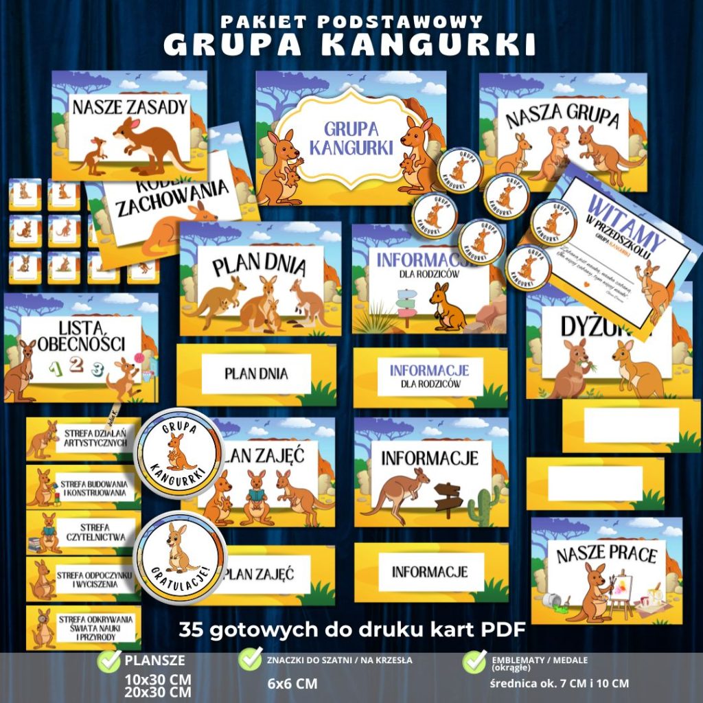 Grupa Kangurki – pakiet grupowy na start – zestaw 24 elementów PDF (3)