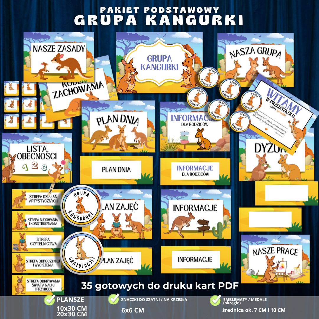 Grupa Kangurki – pakiet grupowy na start – zestaw 24 elementów PDF (3)