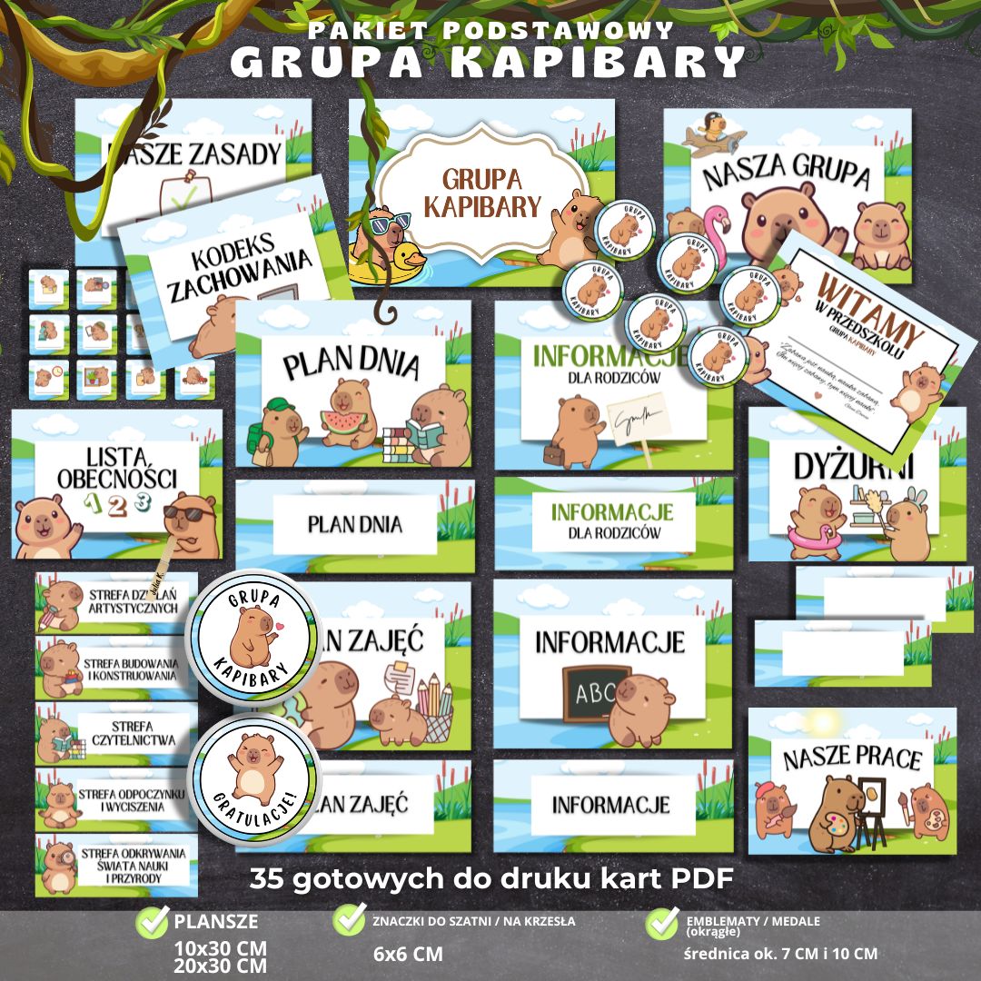 Grupa Kapibary – pakiet grupowy na start – zestaw 24 elementów PDF (1)