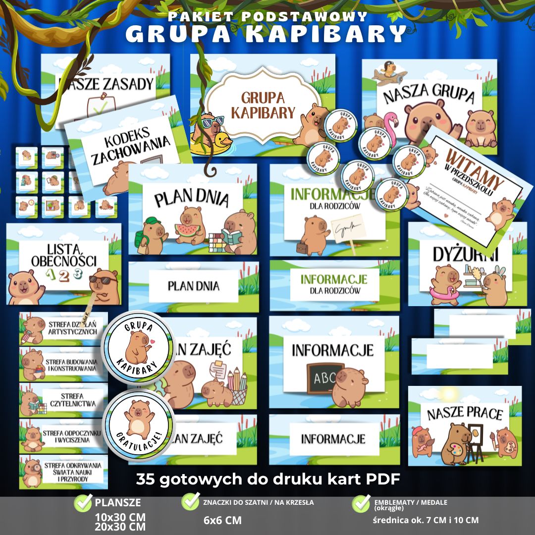 Grupa Kapibary – pakiet grupowy na start – zestaw 24 elementów PDF (2)